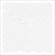 Решетка магнитная, белая, квадратная (кривые линии) 150*150