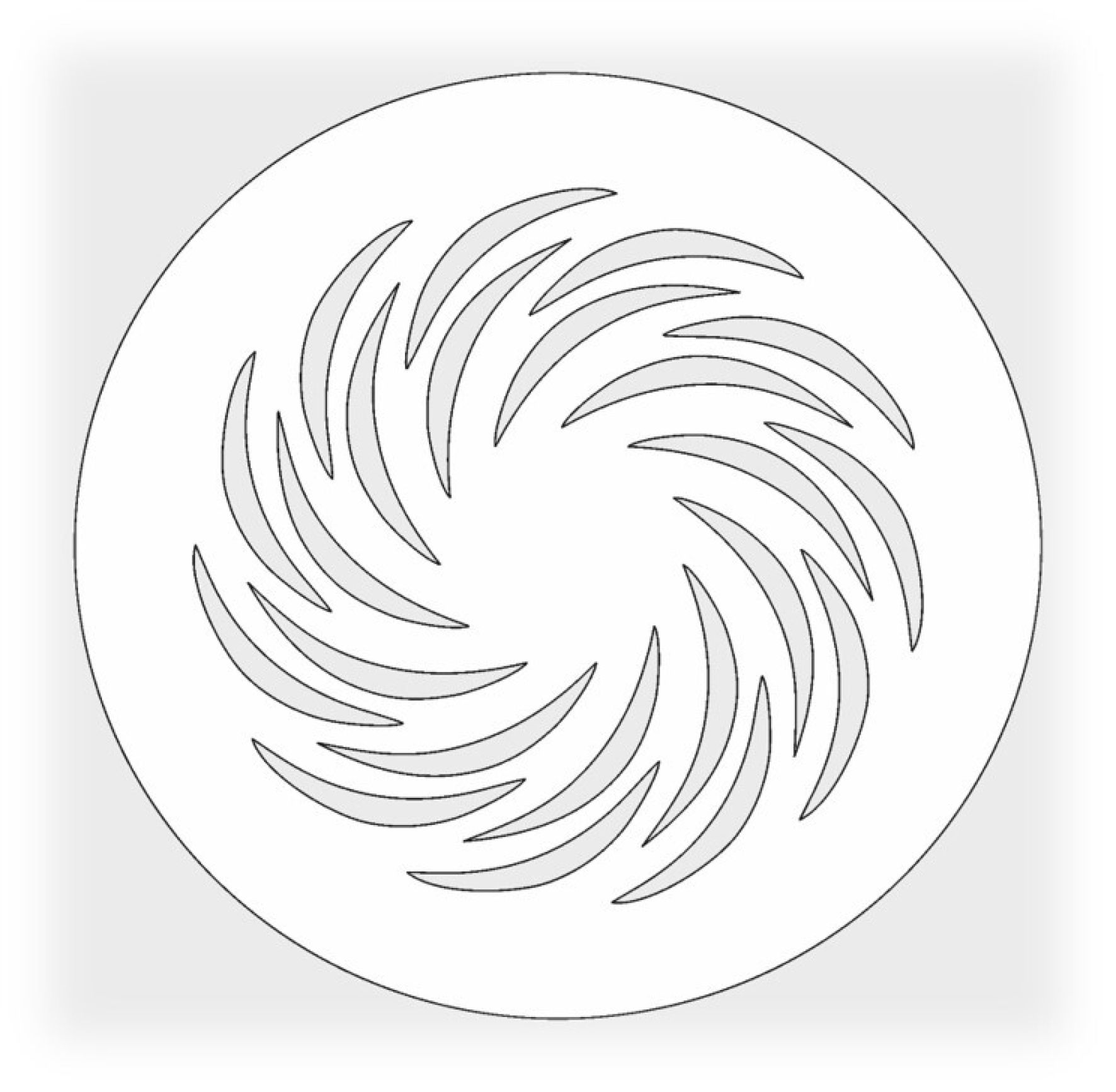 Решетка магнитная, белая, круглая (Вихрь) D100 (наружный 130)