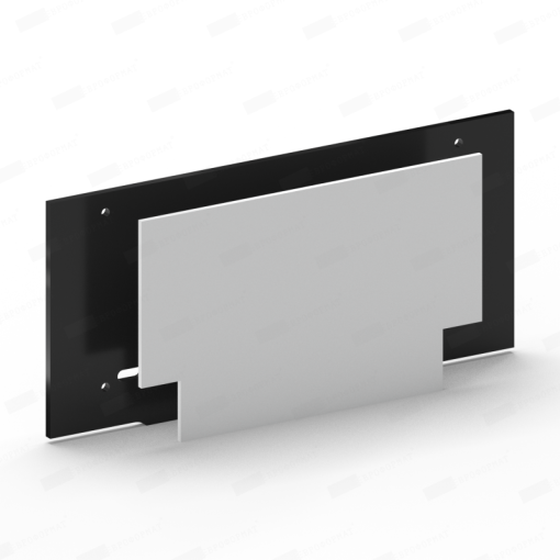 Торцевая заглушка черн./бел. метал. 