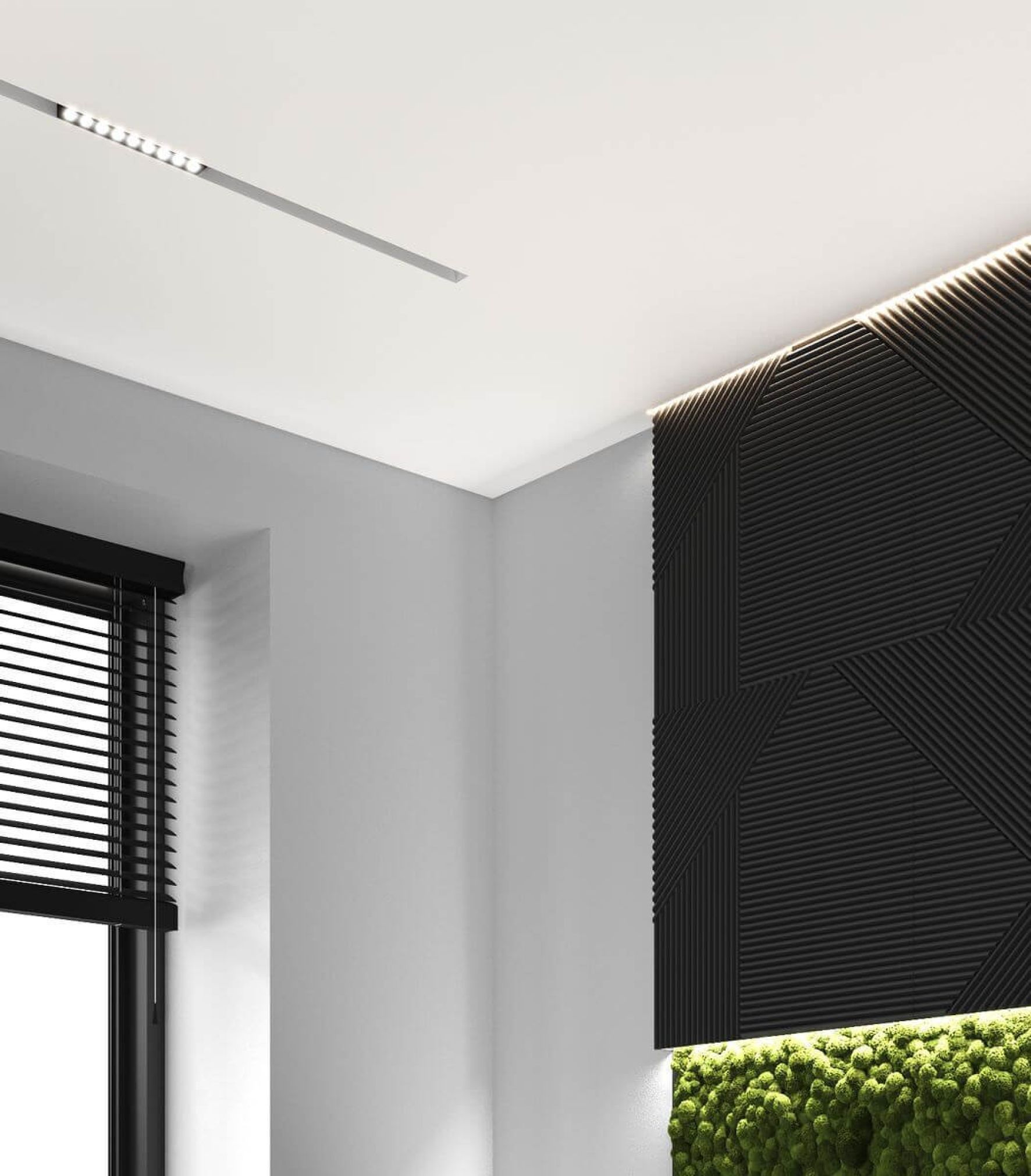 Парящий профиль черный SLOTT VILLAR KIT 