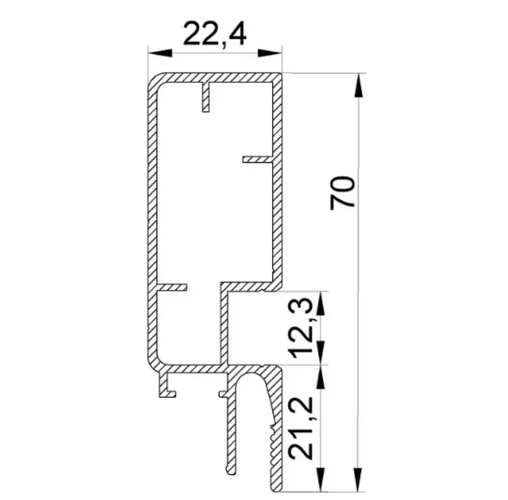 Профиль LumFer Clamp Level LUX 70